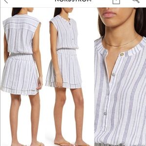 Rails Angelina Smocked Stripe Dress